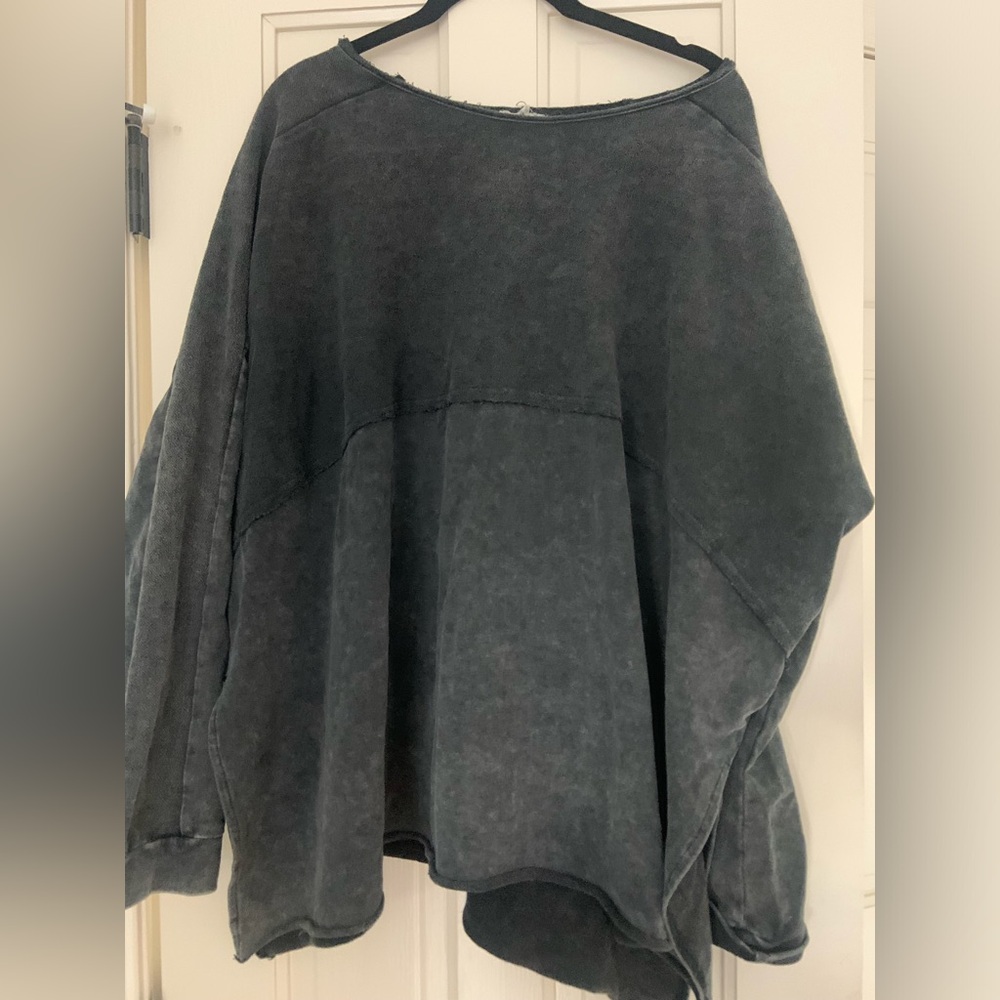 Easel Brand Dark Gray Oversized Sweatshirt